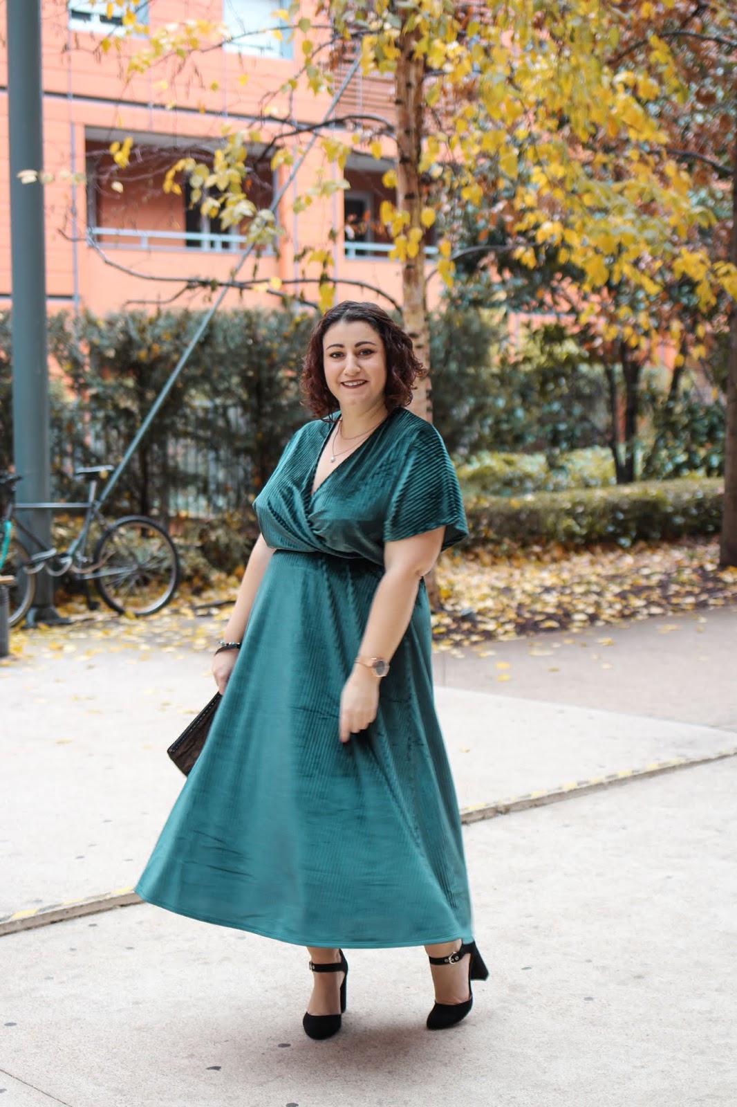 Robe longue verte camaieu 2025